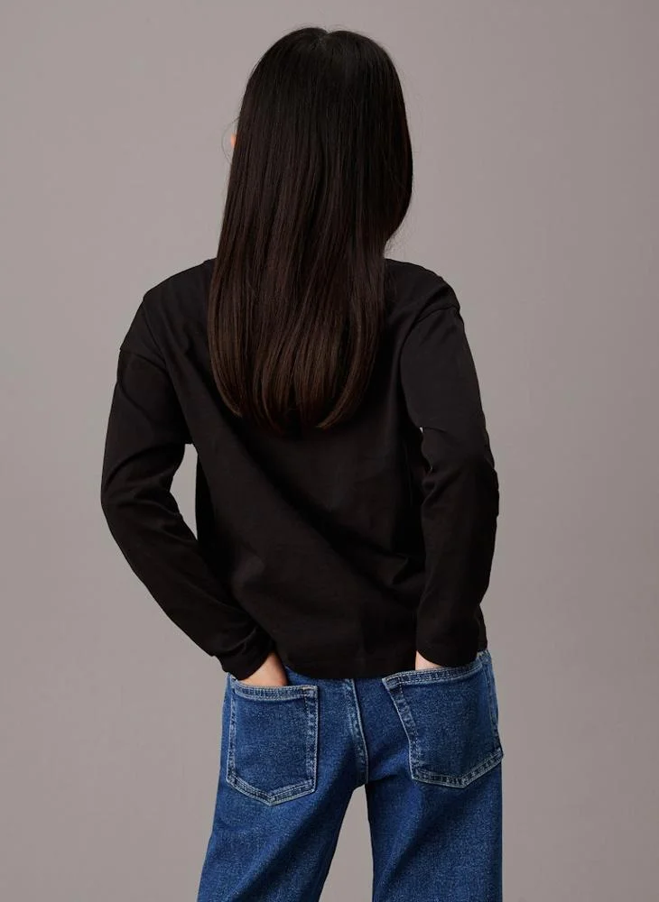 Calvin Klein Jeans Kids Graphic Crew Neck T-Shirt