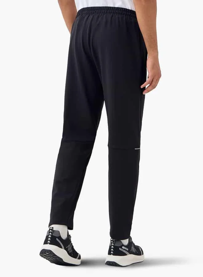 Kappa Kappa Panelled Jog Pants with Pockets and Drawstring Closure