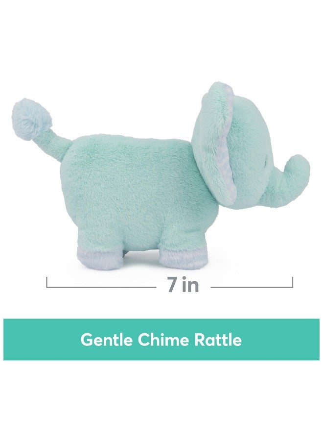 GUND Baby Safari Friends Collection Plush Elephant with Chime, Sensory Toy Stuffed Animal for Babies and Newborns, Teal, 7" - Image 3