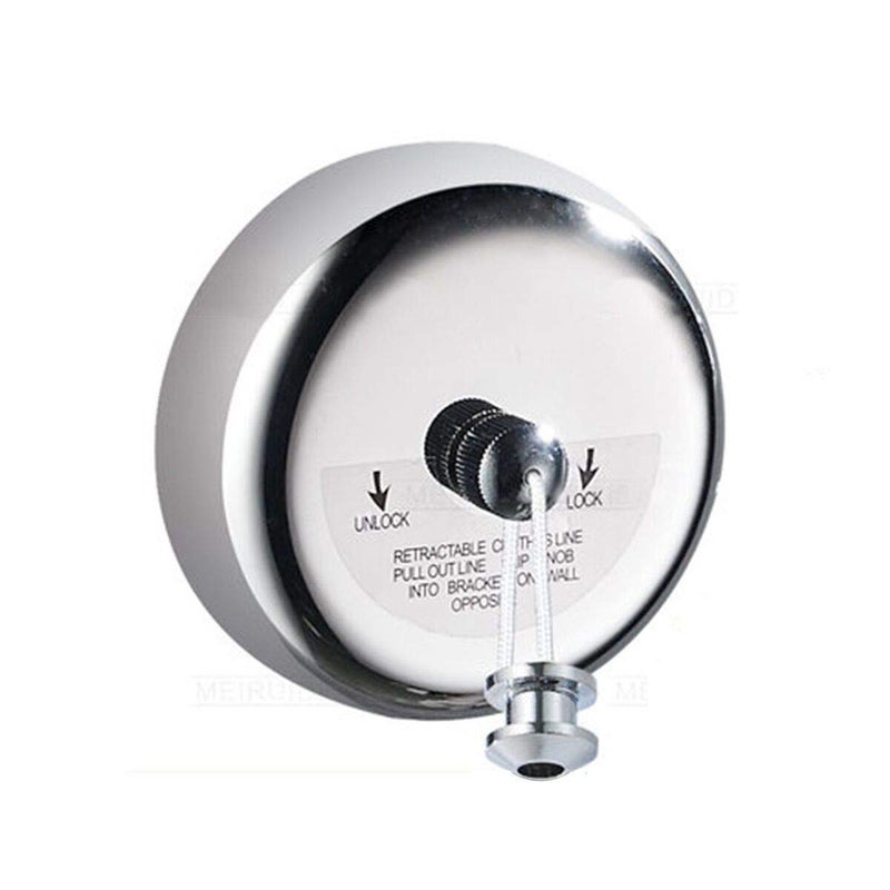 Retractable Washing Line SUS304 Wash Line Clothes Dryer with Adjustable Rope String Hotel Style Wall Mounted 28M92Ft