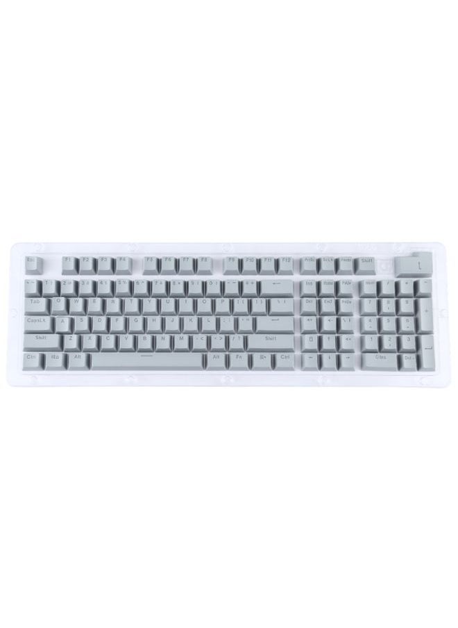 BURAQ ABS Translucent Keycaps, OEM Highly Mechanical Keyboard, Universal Game Keyboard (Grey)  - Image 1