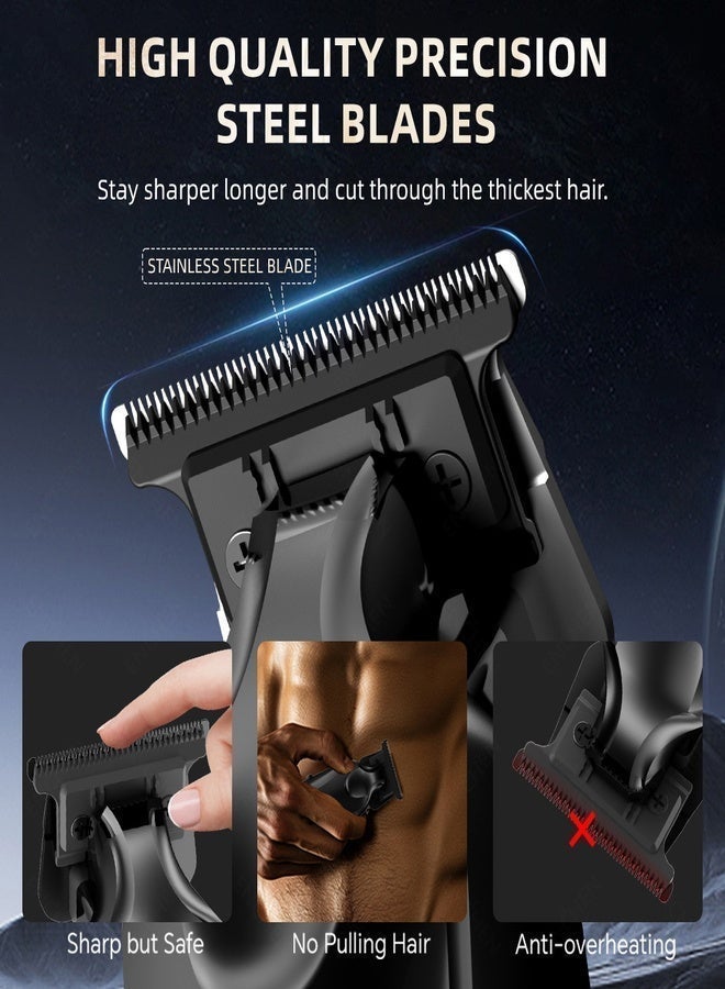 ENCHEN Sharp 6 Electric Hair Trimmer for Men , Zero Gap T-Blade Beard Trimmer for Men，Rechargeable Cordless Shaving Machine for Men with Precision Steel Blades,Multi-Functional Hair & Beard Trimmer Kit - Image 3