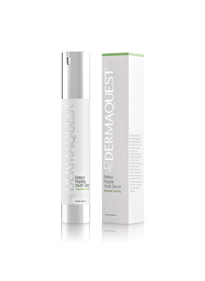 DermaQuest - Peptide Vitality Peptide Youth Serum Anti Aging Serum With 2% Retinol Facial Serum For Fine Lines & Wrinkles Pore Minimizer & Stimulates Collagen Production - Image 1