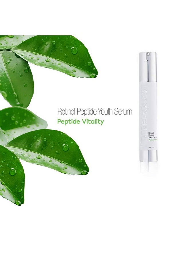 DermaQuest - Peptide Vitality Peptide Youth Serum Anti Aging Serum With 2% Retinol Facial Serum For Fine Lines & Wrinkles Pore Minimizer & Stimulates Collagen Production - Image 1