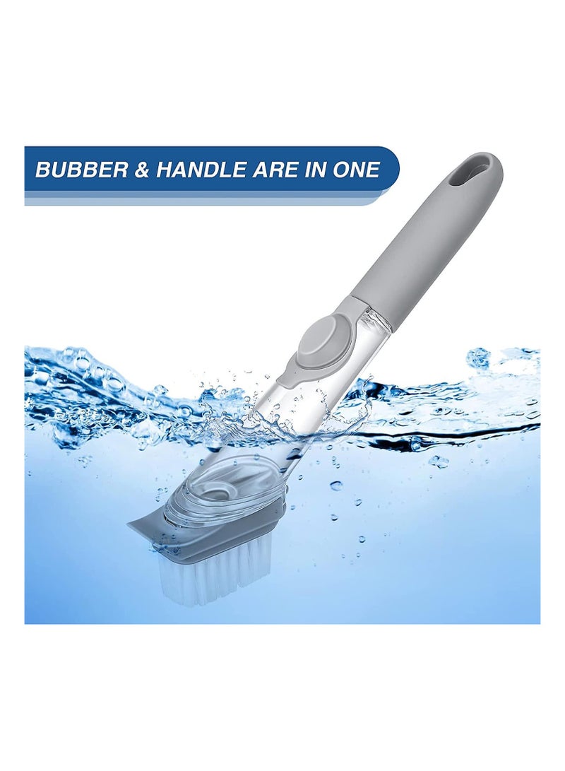 صوجي فرشاة غسيل الأطباق رمادي/أبيض/فضي 9.3 x 6 سنتيمتر - Image 3