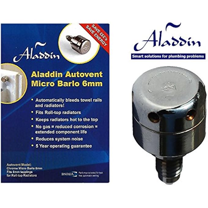 Aladdin MICRO BARLO 6MM FULLY AUTOMATIC SELF BLEEDING RADIATOR VALVE - Image 3