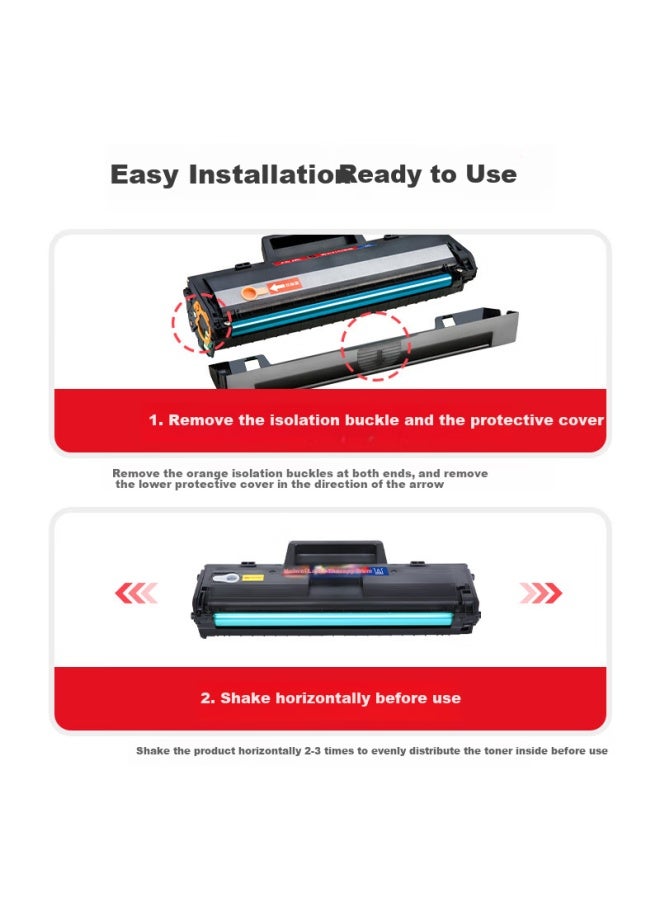Huiwei Hewei 136W Toner Cartridge, W1110X High-Capacity Easy-To Toner Cartridge (With Chip), Compatible With Hp 108A 108W 136A 136Wm 136Nw 138P/Pn Printers - Image 3