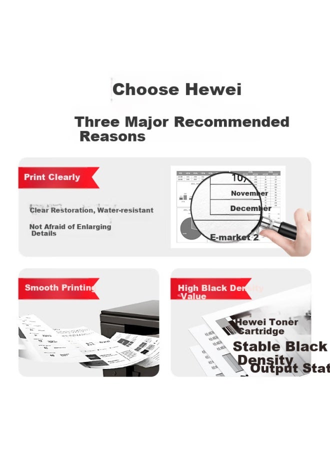 Huiwei Hewei 136W Toner Cartridge, W1110X High-Capacity Easy-To Toner Cartridge (With Chip), Compatible With Hp 108A 108W 136A 136Wm 136Nw 138P/Pn Printers - Image 4