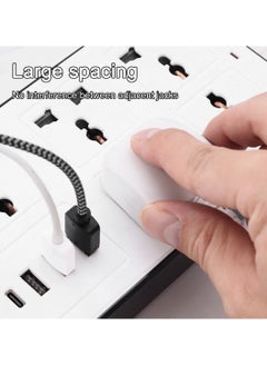 Panvil 6 Power Movable Socket Extension 3 USB Port 1 C Type with Child Protection | 2 Meter | Home and Office Use | High Quality | Easy to Carry | 10A | 220V | 2500W (White)  - Image 5