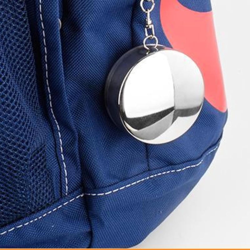 MBKOH Small Foldable Glass Compact Portable Folding Stainless Steel Travel Mug - 120ml Water Cup with Hanging Chain for Camping, Hiking & Outdoor Adventures (Pack of 1) - Image 5