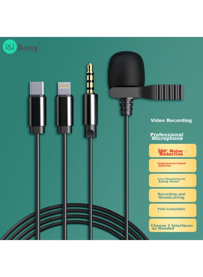 Soaiy Ws10b Clip-on Wired Microphone For Mobile Phone Recording, Vlog, Computer Recording, Online Cl, Short Videos, And Interviews, Type-c - Image 5