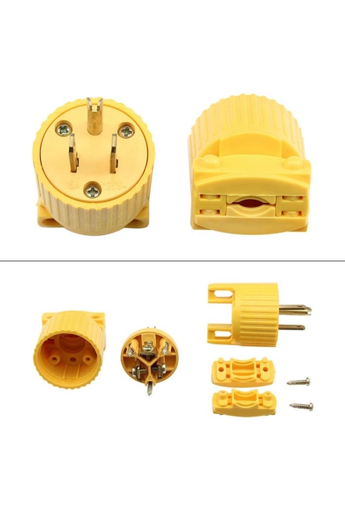 محول قابس قابل للفك (Detachable Plug Adapter) طراز 5‑15P بقدرة 125 فولت، تيار حتى 15 أمبير (Tripolar). – قابس أمريكي (US Plug) - Image 4