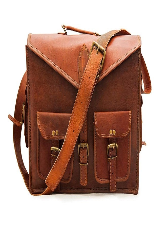 RSN 13 Inch Leather Bags Office Laptop And Messenger Bag For Men/Women/Boys/Girls/Male/Female Branded For School/College/Office/Casual/Daily Use - Image 1