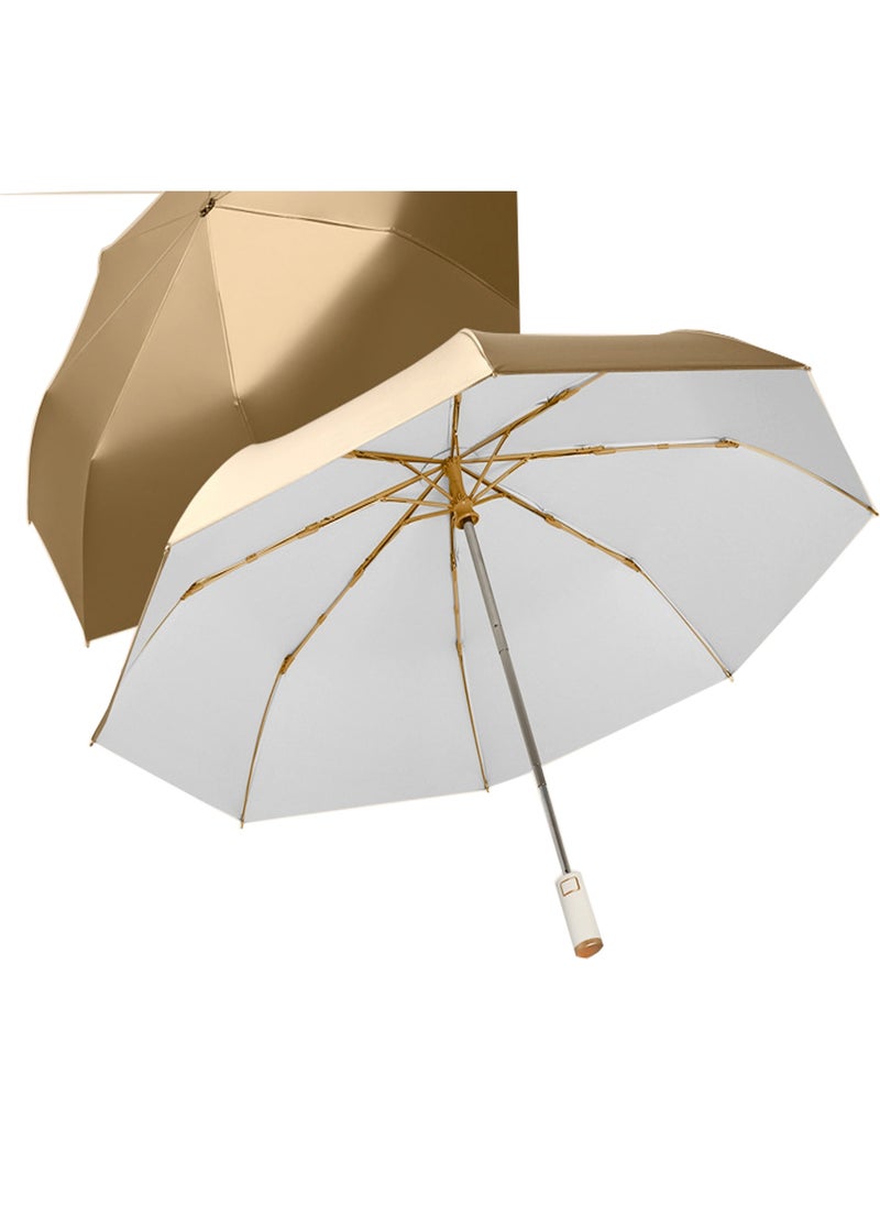 Generic - Folding Umbrellas Travel Automatic, Large Rain Folding Compact Windproof Umbrella Portable Fast Drying with One  on Auto Open and Close, Sun Rain Lightweight Portable, Backpack Necessary - Image 1