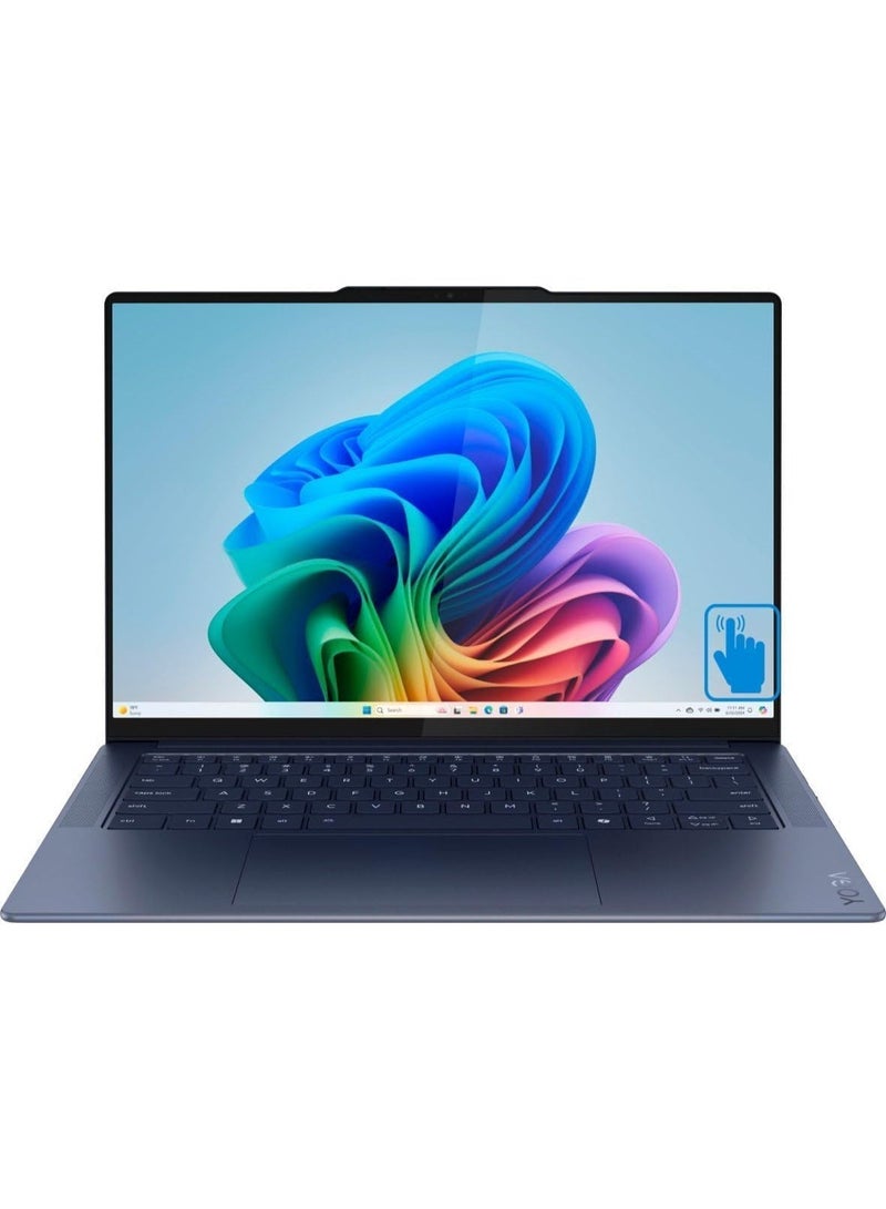 Lenovo Yoga Slim 7 14.5" 3K OLED Touchscreen Laptop, Snapdragon X Elite, 16GB LPDDR5X RAM, 1TB SSD, Copilot+ AI PC, 90Hz Display, Wi-Fi 7, USB4, Windows 11 Home English blue - Image 1