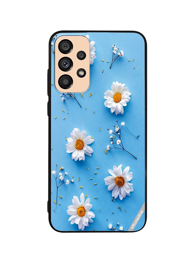 VR CREATIVE غطاء حماية لهاتف سامسونج جالاكسي A33 5G بتصميم زهور متعدد الألوان - Image 1
