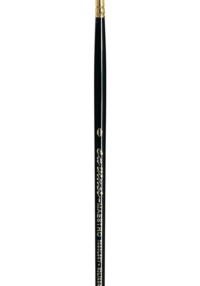 da Vinci Watercolor Series 11 Maestro Paint Brush - Fuller English Round Kolinsky Red Sable, Size 0 - Image 1