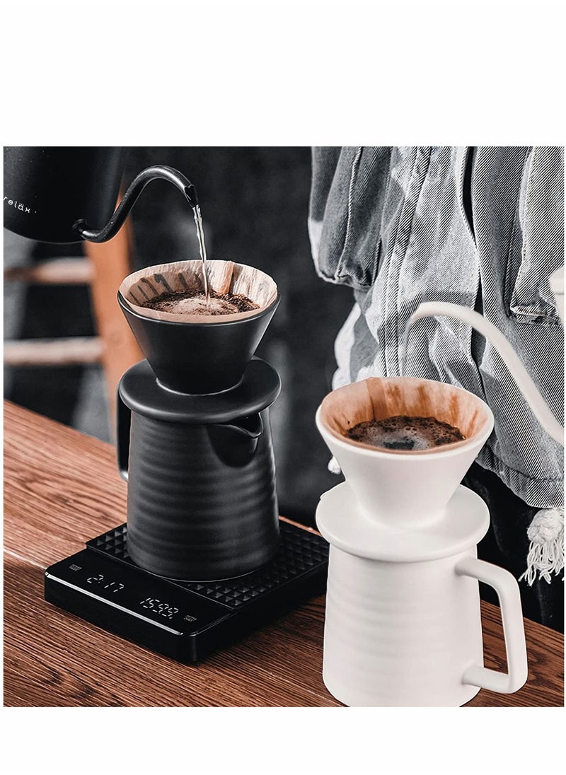 Y&D - Digital Coffee Scale with Timer 3kg/0.1g High Precision Pour Over Drip Espresso Touch Sensor Operation and Backlight LCD Display - Image 1