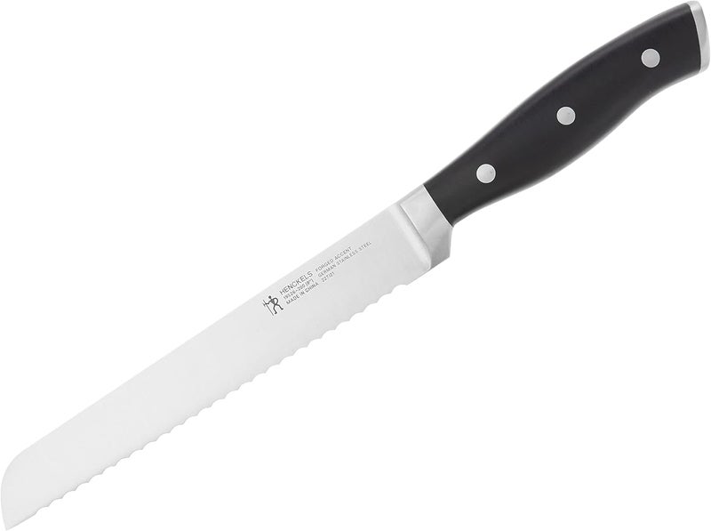 HENCKELS Forged Accent Razor-Sharp 8-inch Bread Knife, Cake Knife, Black, German Engineered Informed by 100+ Years of Mastery - Image 4