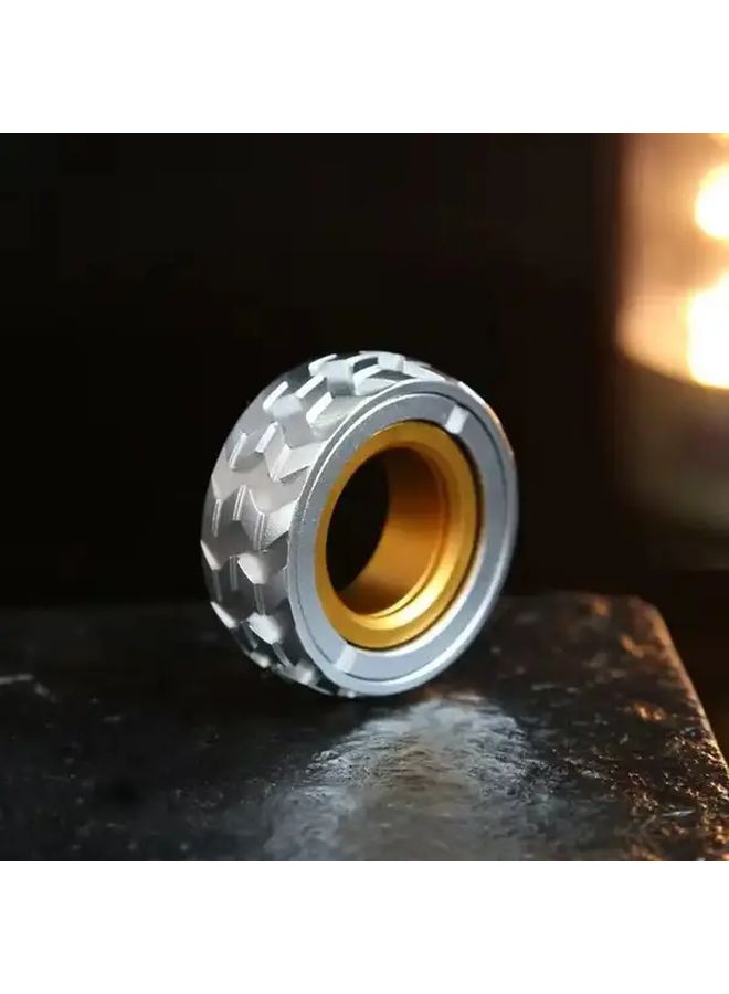 White Metal Fidget Slider Toy for Adults Adjustable Anti Slip EDC Sensory Gadget - Image 3