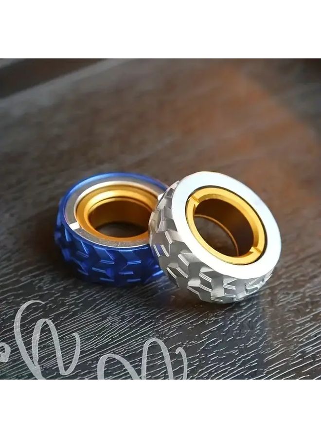 White Metal Fidget Slider Toy for Adults Adjustable Anti Slip EDC Sensory Gadget - Image 1