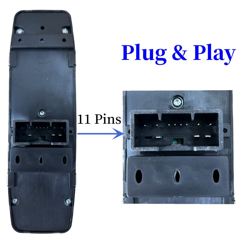 MOJTBE Power Window Master Switch Compatible with Jeep Grand Cherokee 2011 2012 2013 Dodge Durango 2011-2013 Replace OE# 68030823AE 68030823AB 68030823AC 68030823AD Front Left Driver Side - Image 2