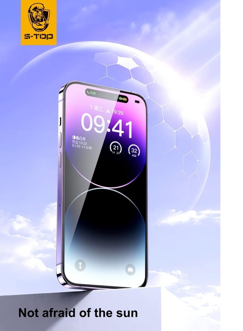 اس-توب استيكر حماية شفاف ضد الكسر والخدوش لجوال ايفون 15برو ماكس - Image 4