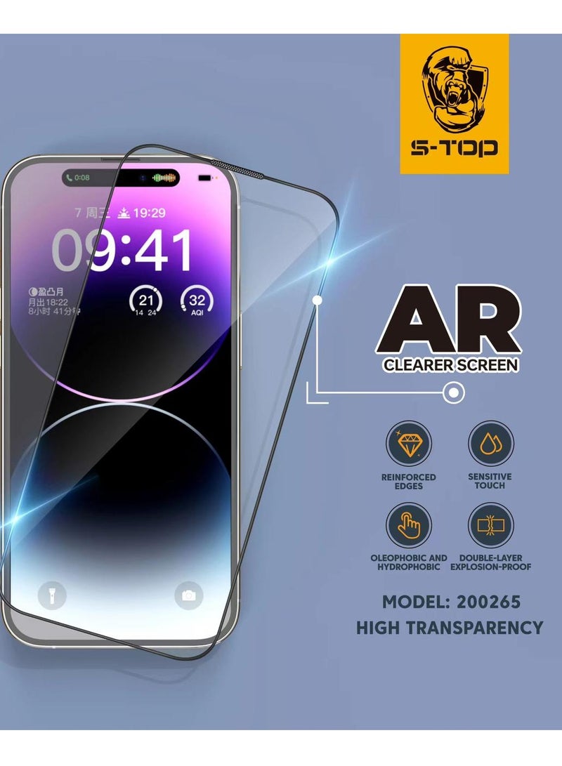 اس-توب استيكر حماية شفاف ضد الكسر والخدوش لجوال ايفون 15برو ماكس - Image 2