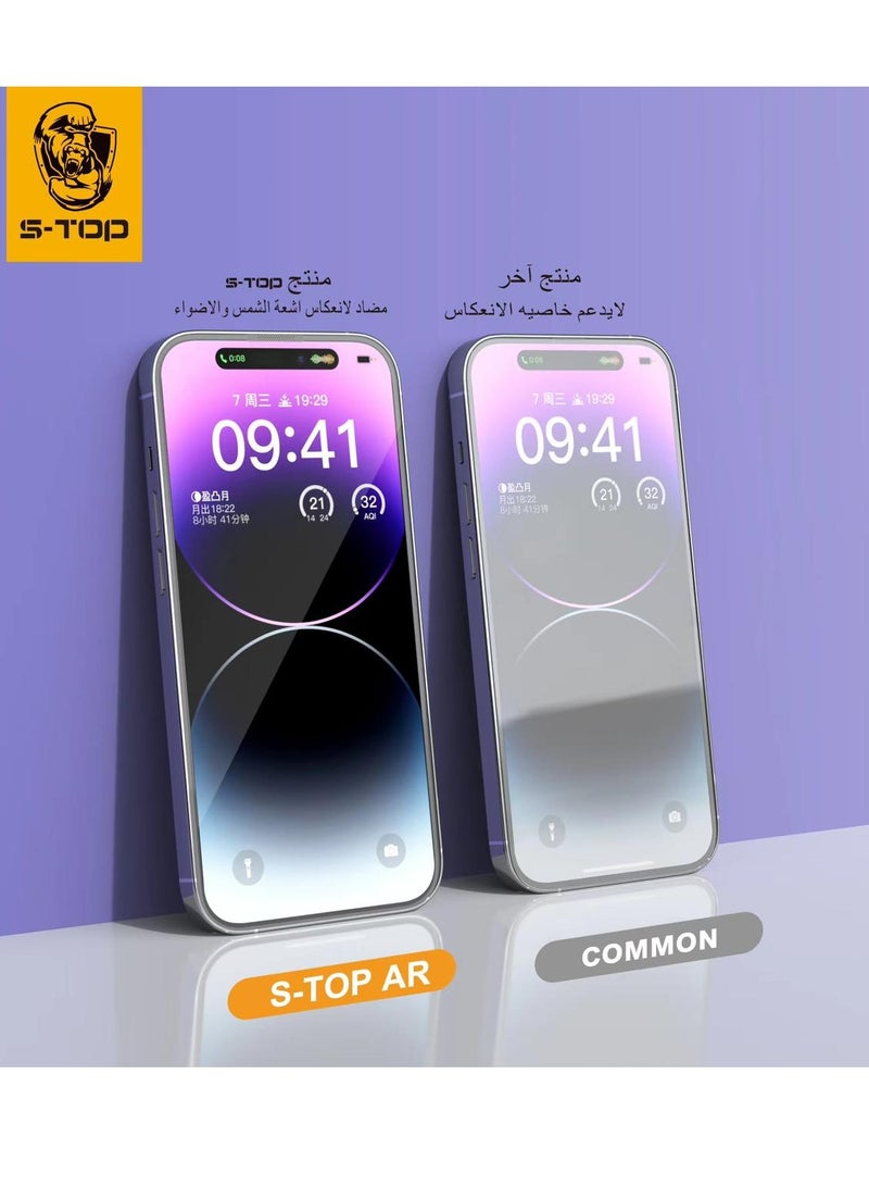 اس-توب استيكر حماية شفاف ضد الكسر والخدوش لجوال ايفون 15برو ماكس - Image 3