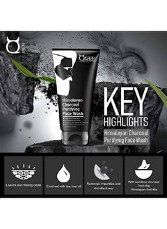 Qraa Himalayan Charcoal Purifying Face Wash 100G  - Image 3