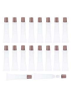 50Pcs 15ml Lip Gloss Squeeze Tubes, Rose Gold Lip Gloss Containers Empty, Refillable Soft Clear Tubes for DIY Lipgloss Balm Cosmetic (Rose Gold)