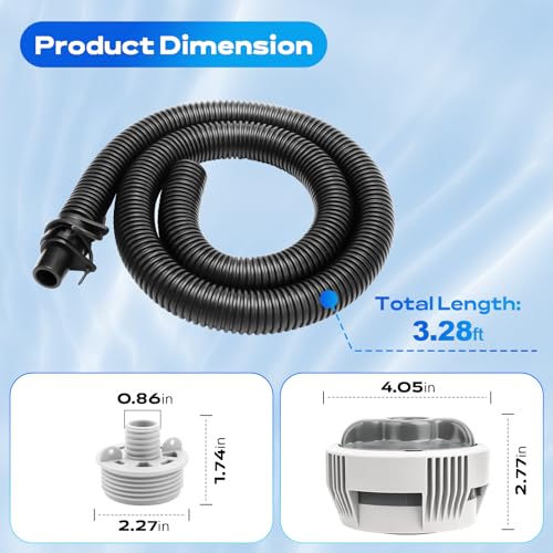 Dimakung Lay Z Hot Tub Spa Accessories for Coleman Including P6931 Inflation Hose P05345 P03821 Chemical Chlorine Dispenser System for Coleman Above Ground Pool Portable Spa Pump - Image 3
