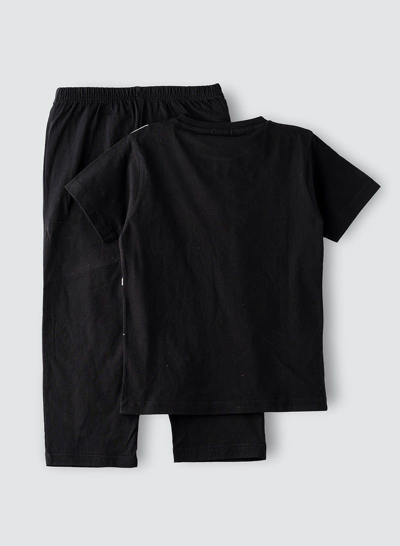 JAM Round neck s/slv graphic t-shirt with solid pyjama - Image 2