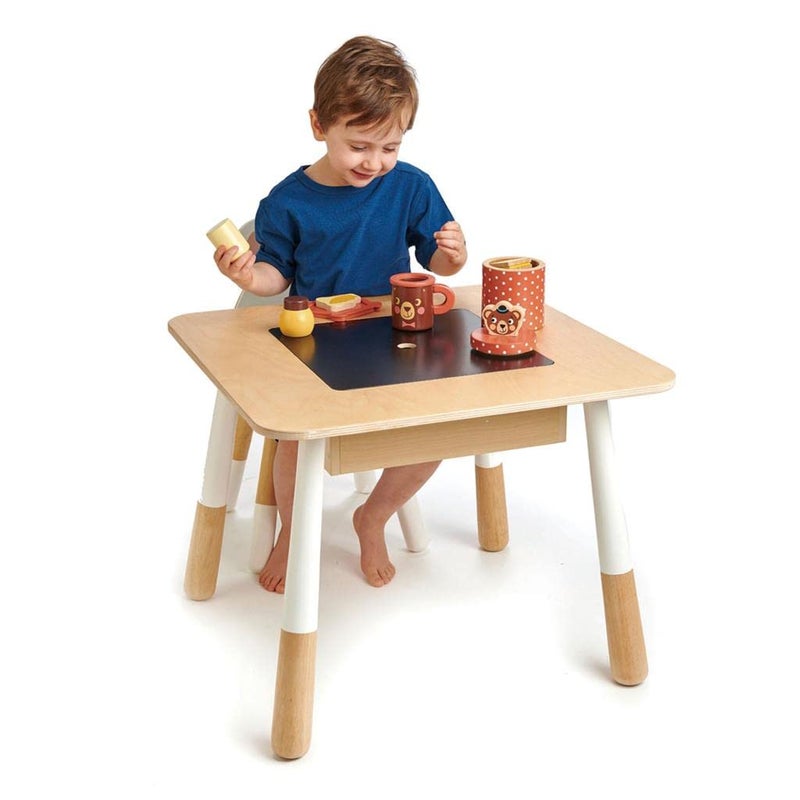 Tender Leaf Toys  Forest Table and Chairs Collections  Adorable Kids Size Art Play Game Table and Chairs  Made with Premium Materials and Craftsmanship for Children 3 Forest Table