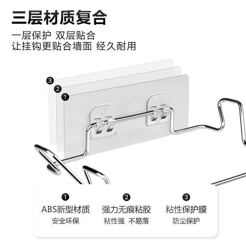 Stainless Steel Garbage Rack Household Garbage Bag Bracket Kitchen Garbage Rack Garbage Bag Hanger Punch-Free Garbage Bag Rack - Image 5