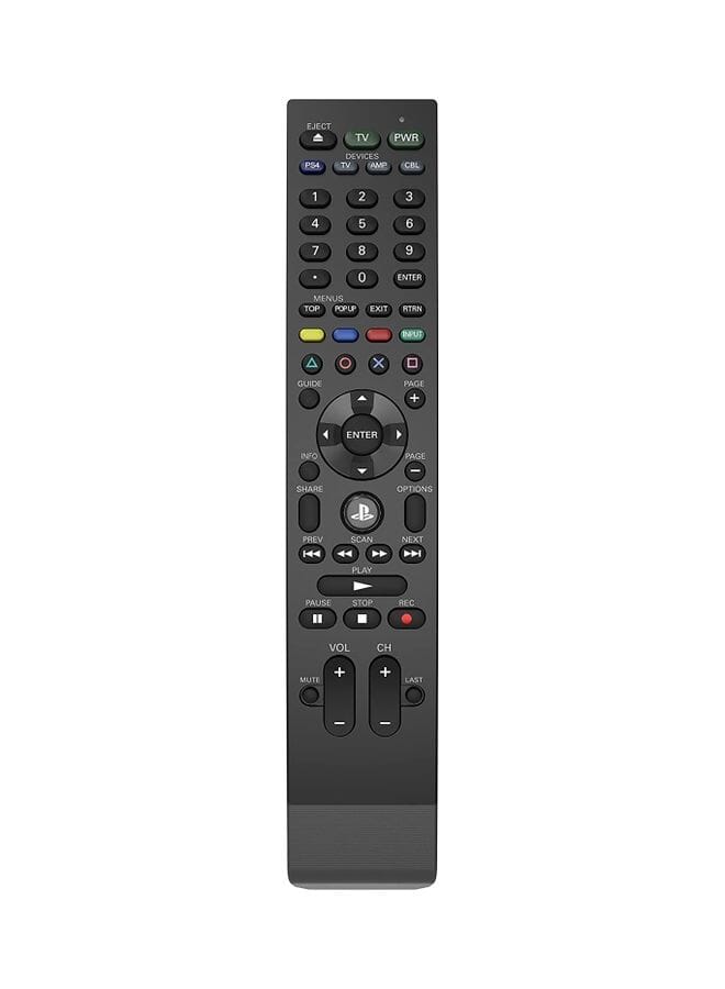 Universal Media Remote Control For Ps4 Tv Cable Box And Audio Receiver Black