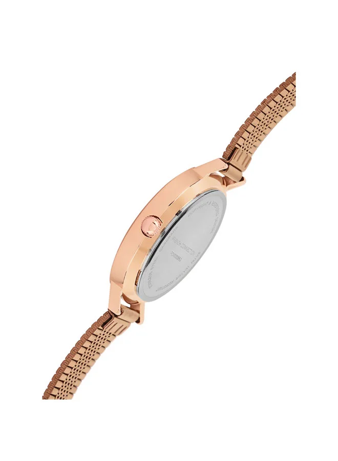 French Connection 34mm Women's Quartz Watch with Brown Mother-of-Pearl Dial