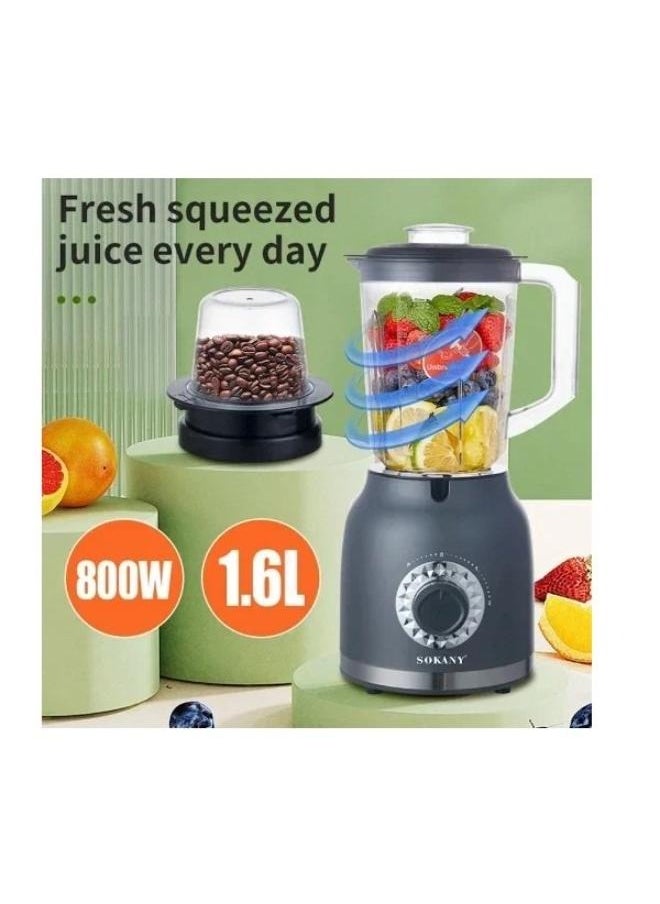 sokany Blender 2*1 800 Watt (1.6 Liter) SK-03019  - Image 3