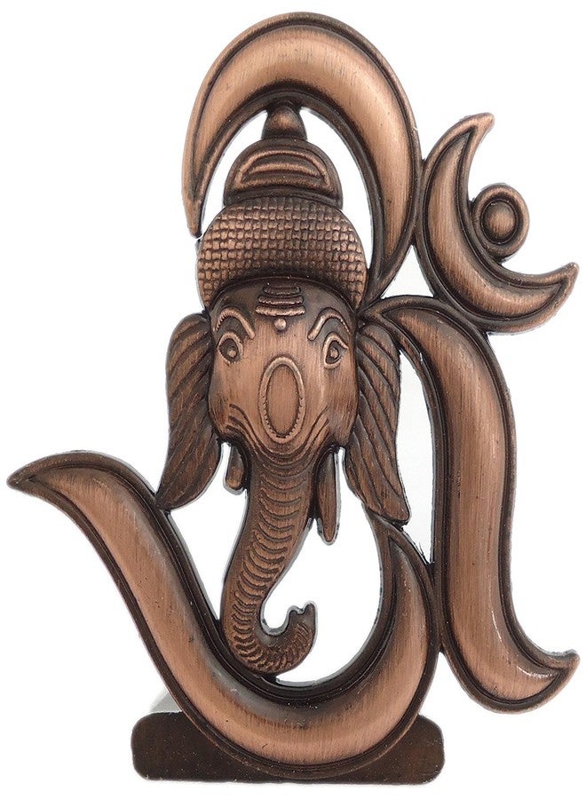 FURE B-Fashionable Antique Om Ganesha Idol (Antique Copper) - Image 1