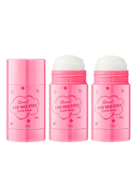 2 Pack Hair Wax Stick Crushed Hair Finishing Balm Long Styling Hair Finishing Stick Non-Greasy Style Wax Stick For Men Women Broken Hair