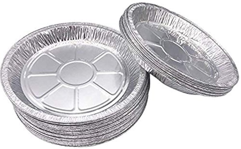 SONSMER Premium 9 Aluminum Foil Pie Pans 50pcsSet Disposable Tin Plates for Pies Tart Quiche Pan