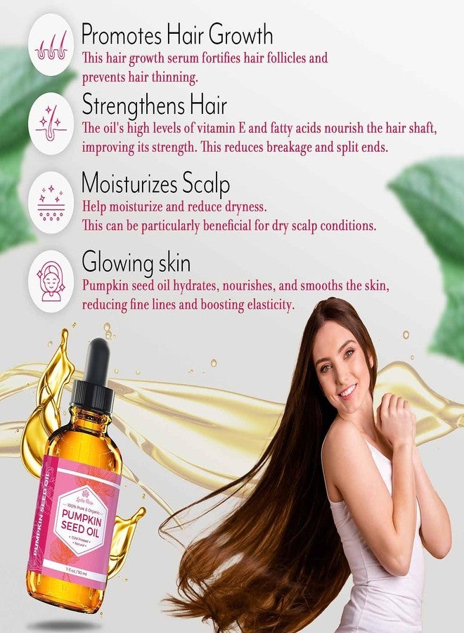 Leven Rose Pumpkin Seed Oil for Hair Growth 2 oz, 100% Pure Pumpkin Seeds Oil for Skin and Nails - Natural Pumpkin Seed Extract for Moisturizing Scalp, Dry and Rough Skin - Image 4