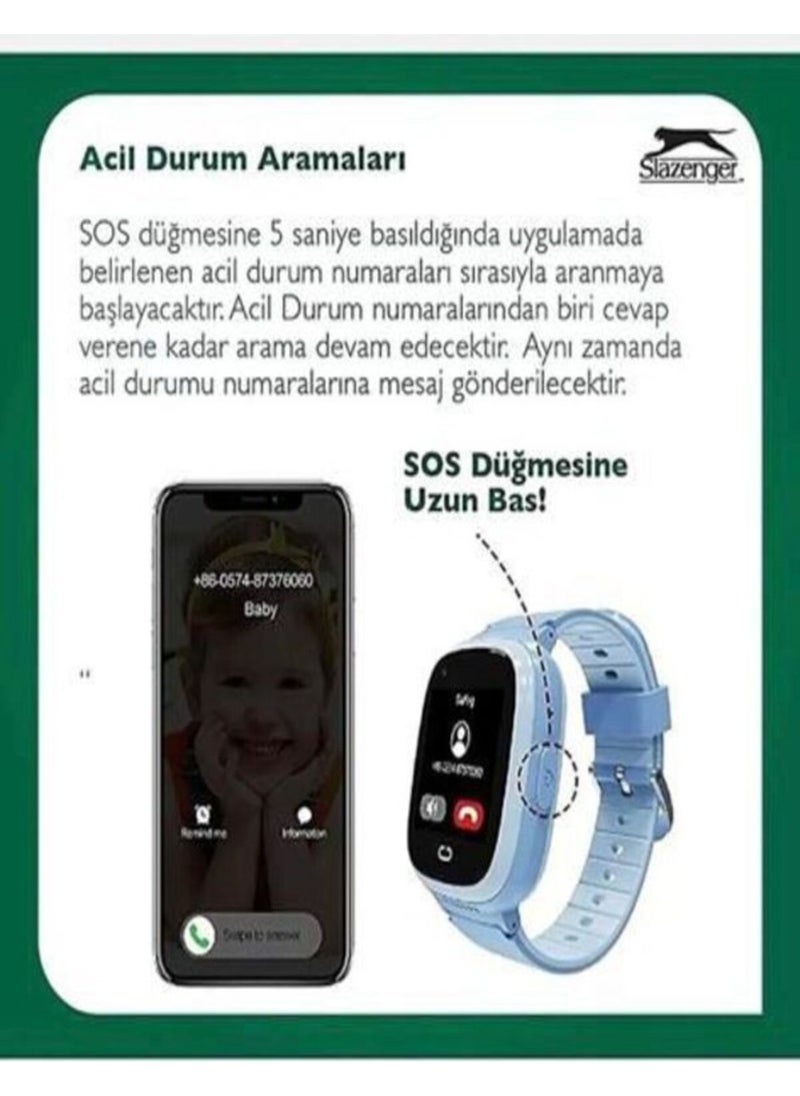 Nano Sim Smart Children's Watch 4g Sim Card Support Video Call Feature 2 Years 40 mm Black