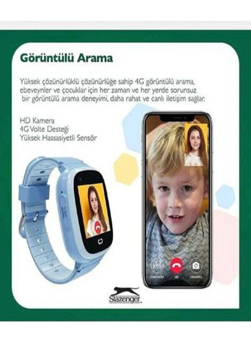 Nano Sim Smart Children's Watch 4g Sim Card Support Video Call Feature 2 Years 40 mm Black
