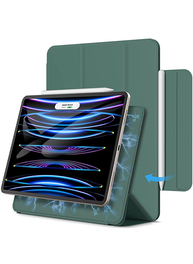 Jetech Magnetic Case for iPad Pro 11 Inch All Models, and iPad Air 5/4 (10.9-inch 2022/2020), Support Pencil 2nd Gen Charging, Magnetic Attachment, Cover with Auto Wake/Sleep (Misty Blue) - Image 1
