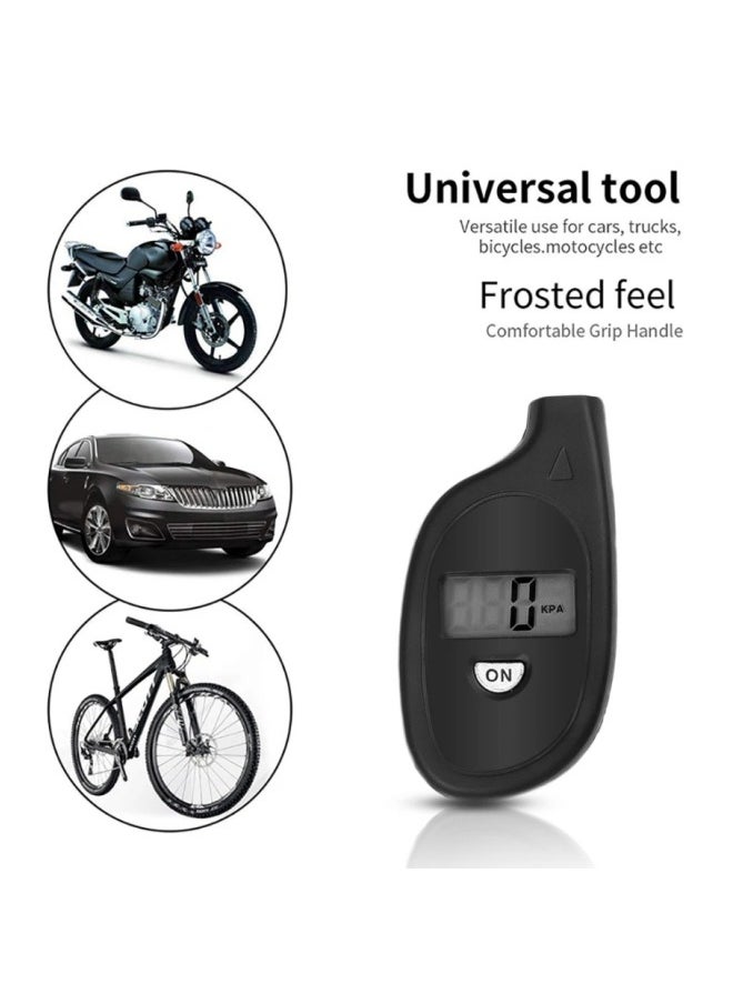 Healife - Portable Digital Tire Pressure Gauge with LCD Display, High Accuracy for Cars, Motorcycles, and Bicycles - Compact Keychain Design - Image 1