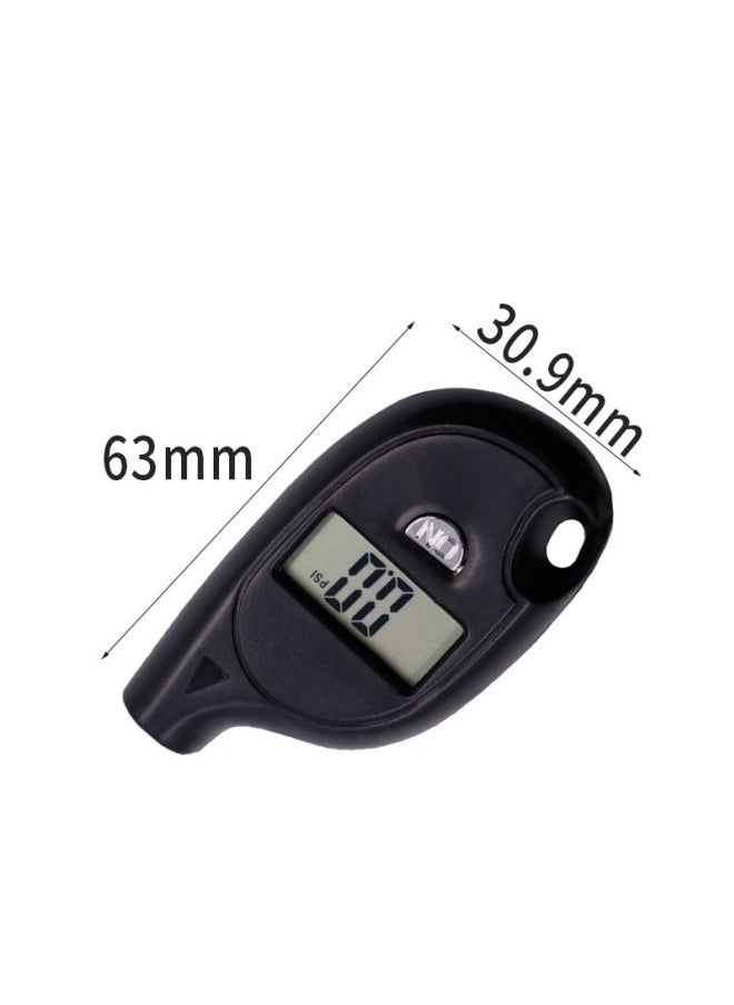 Healife - Portable Digital Tire Pressure Gauge with LCD Display, High Accuracy for Cars, Motorcycles, and Bicycles - Compact Keychain Design - Image 1