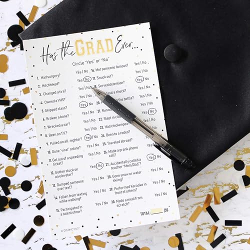 DISTINCTIVS لعبة حفلة التخرج Has the Grad Ever من DISTINCTIVS - 25 بطاقة، أفكار وأنشطة حفلة تخرج ممتعة لدفعة 2025 - Image 5