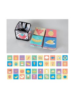 Y&D Baby Gifts Toys, Soft Cards with Cloth Storage Bag for Infants Newborn, Toddlers and Kids Learning High Contrast at Home, on Airplanes, Cars or Travel Colourful 20 Pieces  - Image 2