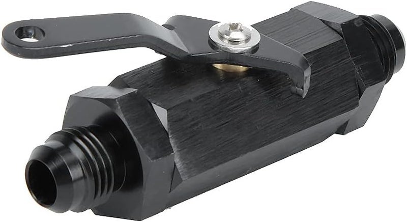 CNC Y972-6AN Car Shut Off Check Valve for AN6 Fuel Line, Aluminum Anodized Fuel Check Valve with Backflow Prevention, Compatible with Gasoline Systems (Black) - Image 5